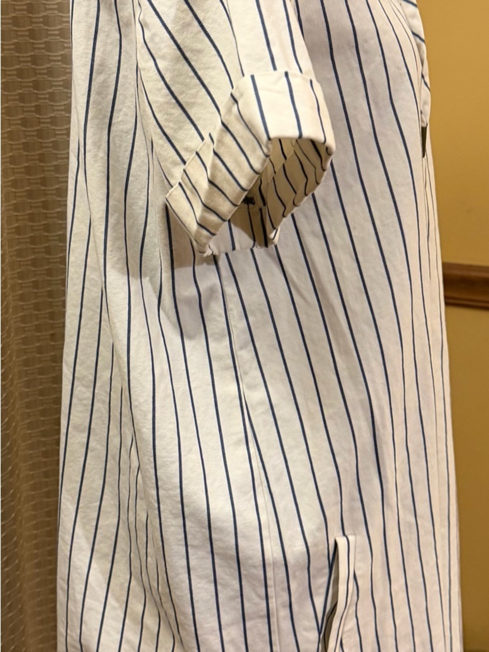 Madewell White Mini Skirt with Navy Stripes - Picture 8 of 13